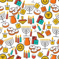 Hanukkah color pattern