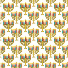 Hanukkah menorah pattern