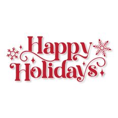 Happy Holidays Christmas SVG Quote
