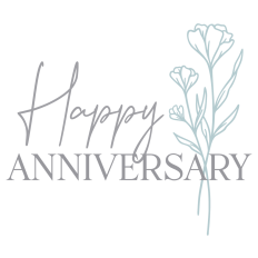 Floral Happy Anniversary Art