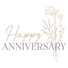 Happy Anniversary With Bouquet