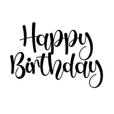 HAPPY BIRTHDAY SVG CUT FILE