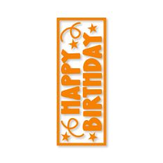 Happy Birthday Candle Wrap Stencil
