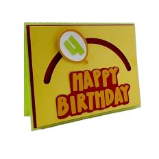 Birthday Balloon A2 Glide Card