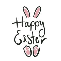 Natta B's Happy Easter with Bunny Ears and Feet