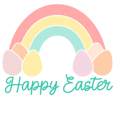 Happy Easter Rainbow Eggs