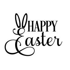 happy easter svg cut file 