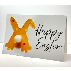 Happy Easter Bunny Card Fabric