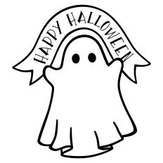 happy halloween ghost