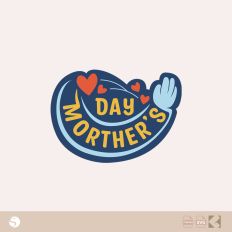 Mother's Day Hand Heart Wave SVG for Silhouette