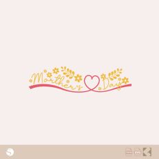 Floral Heart Ribbon "Mother's Day" SVG for Silhouette