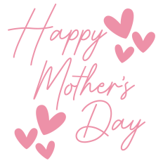 Happy Mother's Day with Hearts