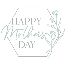 Happy Mother's Day In Floral Hexagon Frame