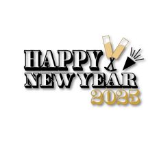 Happy New Year 2025 Cut file