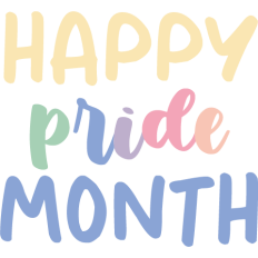 happy pride month rainbow