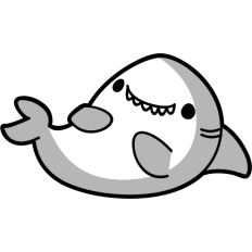 happy shark