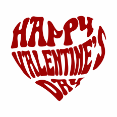 Happy Valentine's Day letters