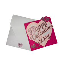 Happy Valentine's Day on Heart Card 