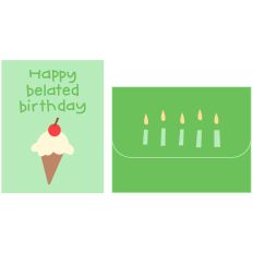 Happy Belated Birthday Card