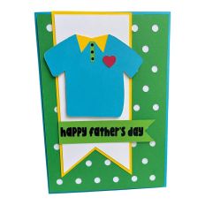 Happy Father's Day Golf Shirt - 5 x 7 card