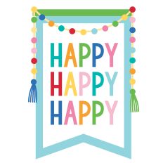Happy Happy Happy Banner
