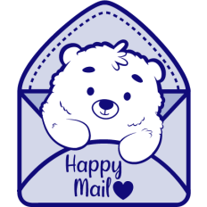 happy mail with a polar bear