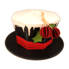 Snowman Top Hat Icicles Dome