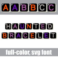 Haunted Bracelet Color Font