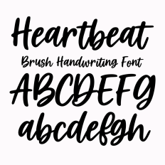 BFC Heartbeat Casual Brush Script Font