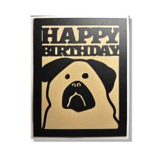 Pug Dog Birthday 3D Layered Card SVG Cut File