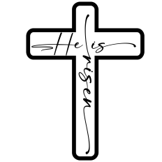 He Is Risen Cross – Christian SVG DXF PNG