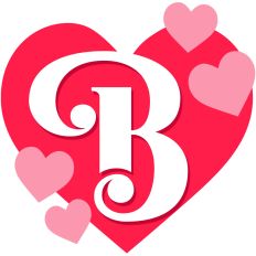 Heart Letter B