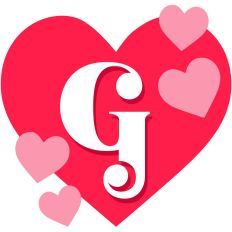 Heart Letter G