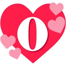 Heart Letter O