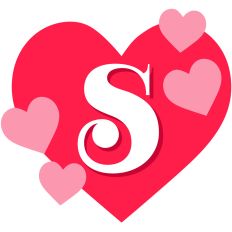 Heart Letter S