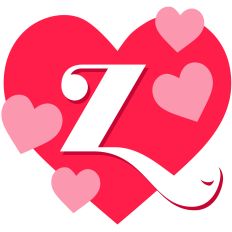 Heart Letter Z