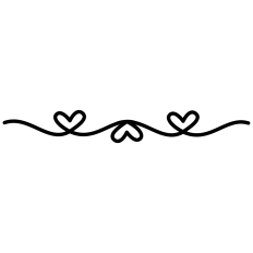 Continuous Line Heart Border 