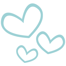 Cute Blue Hearts