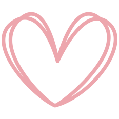 Pink Sketched Heart