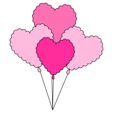Heart-Shaped Balloons