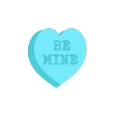Be Mine Candy Heart Layered Cut file