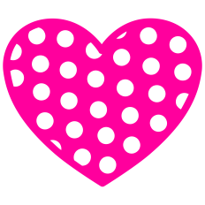 Heart polka dots