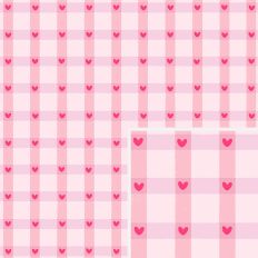 Heart Plaid Pattern