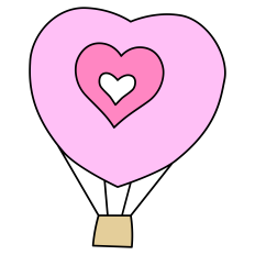 Heart Hot Air Balloon