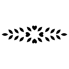 Heart Leaves Motif