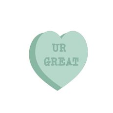 U R Great Candy Heart Layered cut file