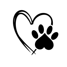 Heart with Paw Print