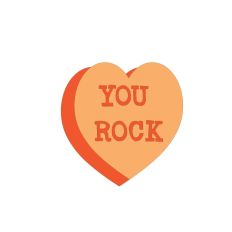 You Rock Candy Heart Layered Cut file