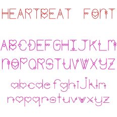 Heartbeat Craft Font