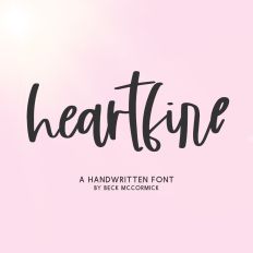 Heartfire Script Font